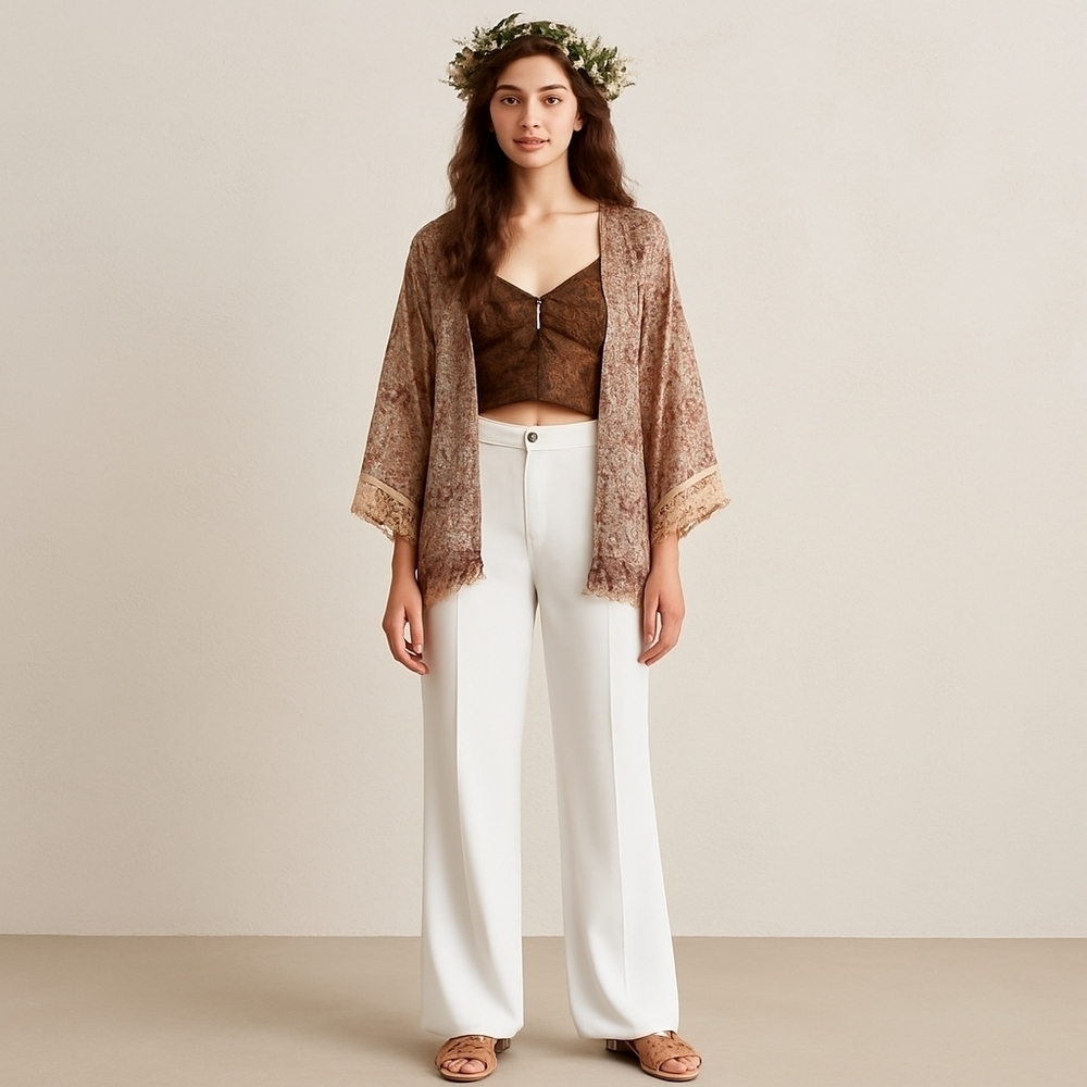 Michael Michael Kors Ivory High-Rise Straight Leg Pants – Size 8 – NWT